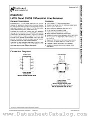 DS90C032 MD8 datasheet pdf National Semiconductor