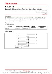 HD29413 datasheet pdf Renesas