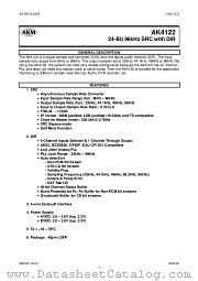 AK4122 datasheet pdf AKM