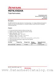 HD74LV2G34A datasheet pdf Renesas