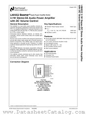 LM4952TS datasheet pdf National Semiconductor
