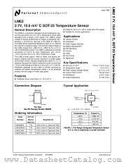 LM62CIM3X datasheet pdf National Semiconductor