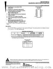 SN74AHCT08Q datasheet pdf Texas Instruments
