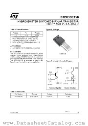 STC03DE150 datasheet pdf ST Microelectronics