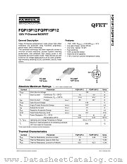 FQP15P12 datasheet pdf Fairchild Semiconductor