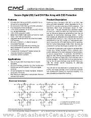 CM1423 datasheet pdf California Micro Devices Corp