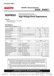 SOP8501 datasheet pdf SANYO