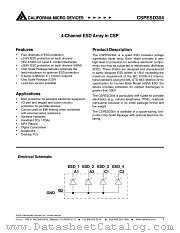 CSPESD304 datasheet pdf California Micro Devices Corp