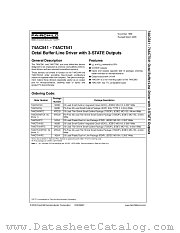 74AC541SCX datasheet pdf Fairchild Semiconductor