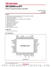 M61280M8-XXXFP datasheet pdf Renesas