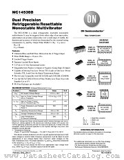 MC14538BDR2 datasheet pdf ON Semiconductor