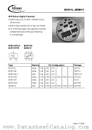 BCR116T datasheet pdf Infineon