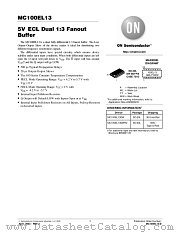 MC100EL13 datasheet pdf ON Semiconductor