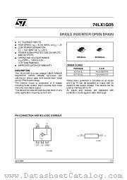 74LX1G05 datasheet pdf ST Microelectronics
