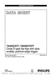 74AHC377D datasheet pdf Philips