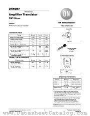 2N5087RLRA datasheet pdf ON Semiconductor