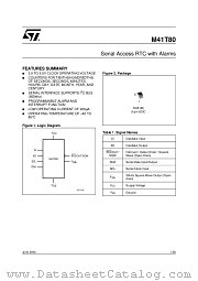 M41T80M6TR datasheet pdf ST Microelectronics