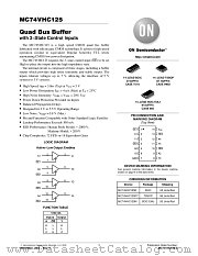 MC74VHC125M datasheet pdf ON Semiconductor