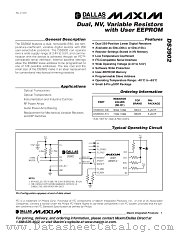 DS3902 datasheet pdf MAXIM - Dallas Semiconductor