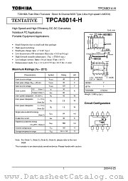 TPCA8014-H datasheet pdf TOSHIBA