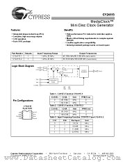 CY24115SC-2 datasheet pdf Cypress