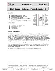 SP8064DG/TR datasheet pdf Sipex Corporation