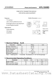KPLT1320BD datasheet pdf Cosmo Electronics
