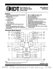 IDT70V37L15PF datasheet pdf IDT