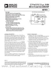 AD7810YRM-REEL7 datasheet pdf Analog Devices