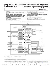 ADM1029ARQ-REEL7 datasheet pdf Analog Devices