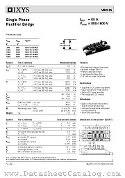 VBO65-08NO7 datasheet pdf IXYS