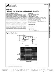 LM6181IN datasheet pdf National Semiconductor