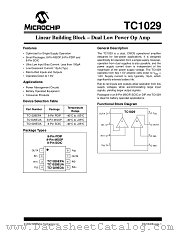 TC1029EOA datasheet pdf Microchip