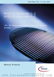 HYS72D32501HR-7-C datasheet pdf Infineon