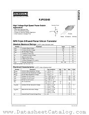 FJP5304D datasheet pdf Fairchild Semiconductor