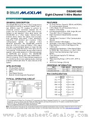 DS2482-800 datasheet pdf MAXIM - Dallas Semiconductor