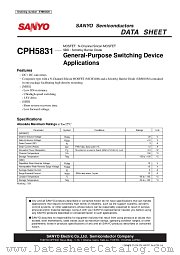 CPH5831 datasheet pdf SANYO