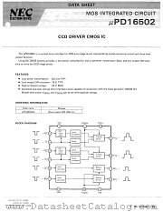 UPD16502 datasheet pdf NEC