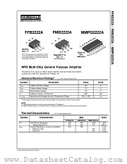 FMB2222A_NL datasheet pdf Fairchild Semiconductor