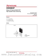 H5N3003P datasheet pdf Renesas