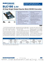 SLC100-6 datasheet pdf C&D Technologies
