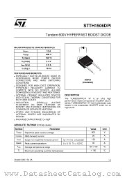 STTH1506DPI datasheet pdf ST Microelectronics