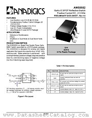 AWS5502 datasheet pdf Anadigics Inc