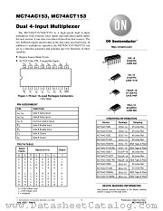 MC74ACT153DR2 datasheet pdf ON Semiconductor