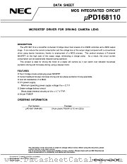 UPD168110MA-6A5-E2 datasheet pdf NEC