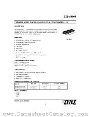 ZXBM1004 datasheet pdf Zetex Semiconductors