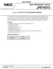 UPD16312GB-3BS datasheet pdf NEC