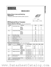 BD243TU datasheet pdf Fairchild Semiconductor