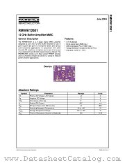 RMWB12001 datasheet pdf Fairchild Semiconductor