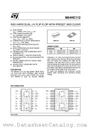 M54HC112 datasheet pdf ST Microelectronics
